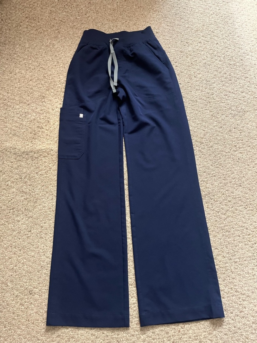 figs Isabella high rise wide leg scrub pants